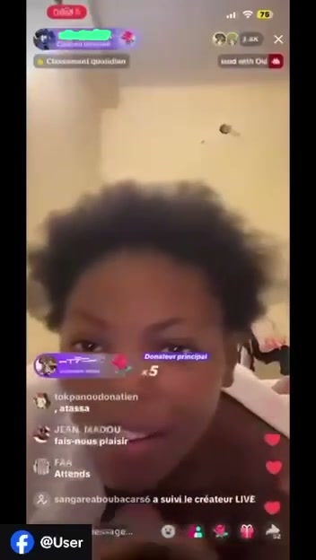 Moaning on TikToker Live